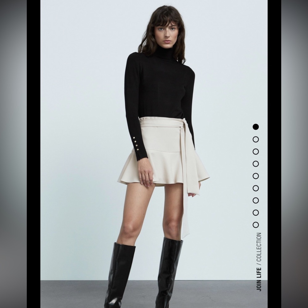 Zara bow trim skirt